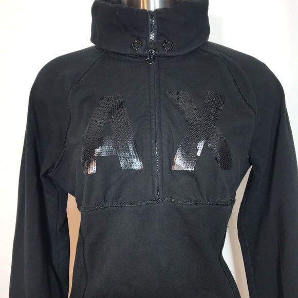 Woman’s Armani Exchange black medium long sleeve sweater - Picture 2 of 7
